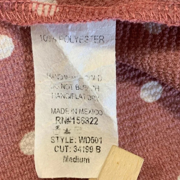 Wanderlux Women's Polka Dot Puffy‎ Sleeve Square Neck Dress Size M NWT - Picture 10 of 15